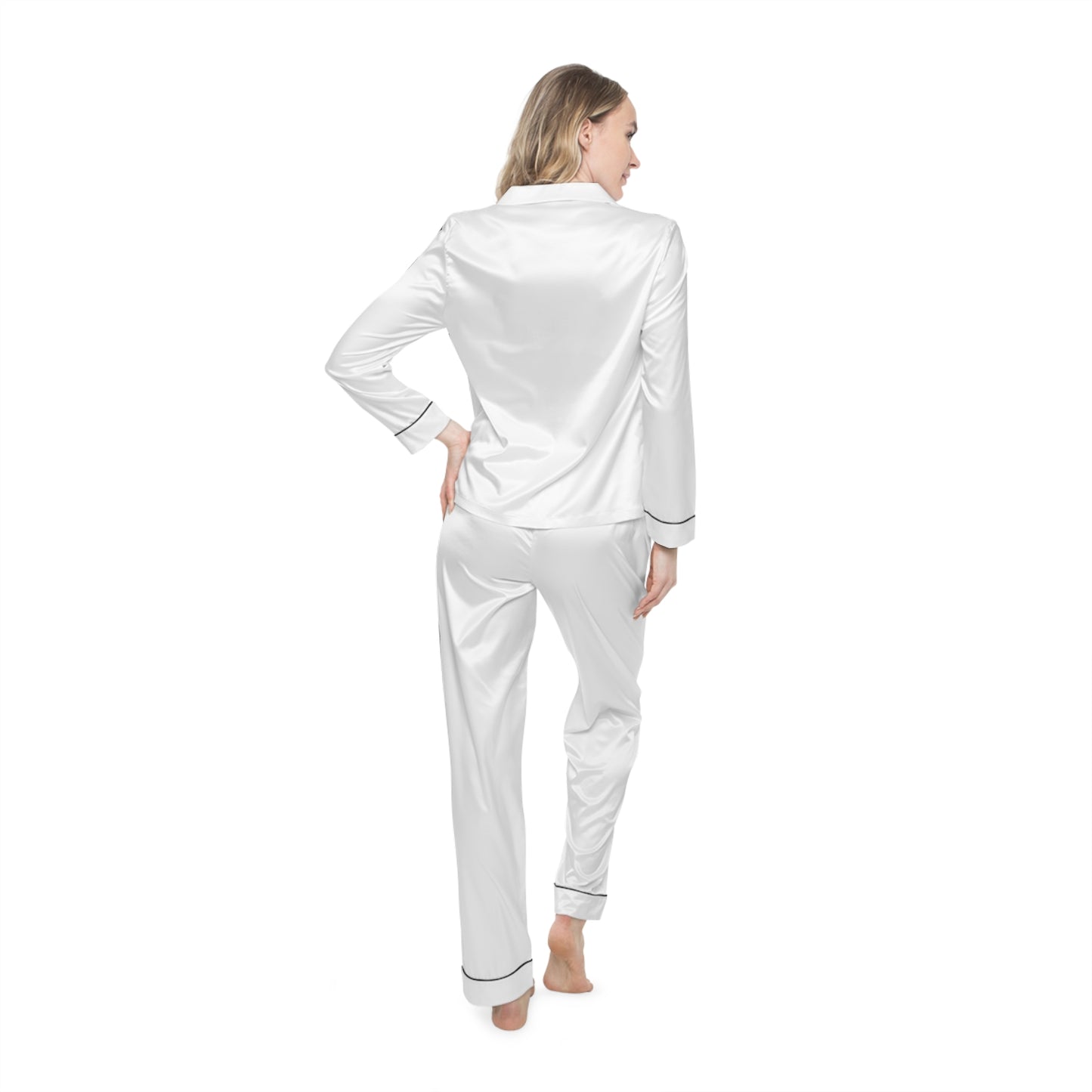 Luxurious Women's Satin Pajamas Set, Elegant Sleepwear, Cozy Nightwear, Perfect Gift for Her, Soft Lounge Pants