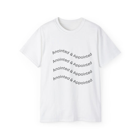 Anointed & Appointed Unisex Ultra Cotton Tee, Motivational T-Shirt, Inspirational Top, Faith-Based Apparel, Gift for Women and Men