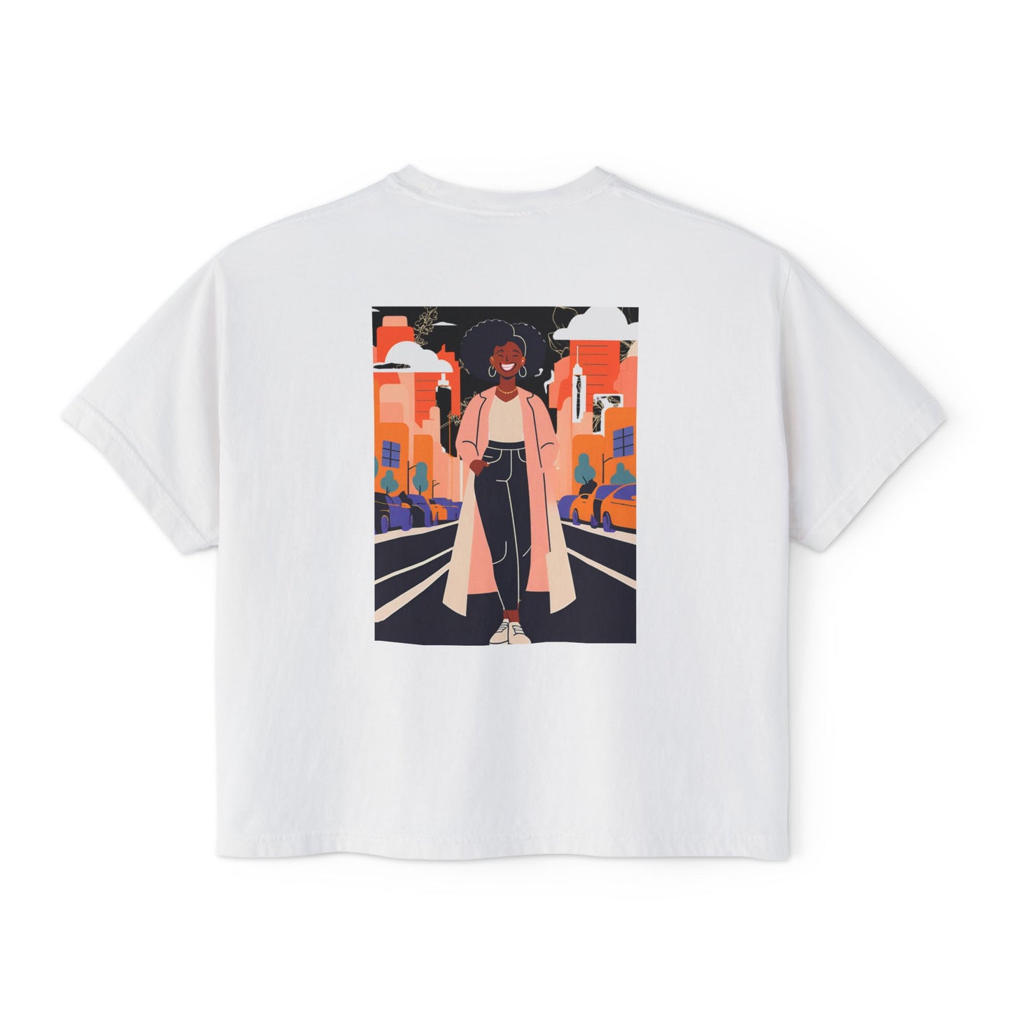 Urban Vibe Boxy Tee, Graphic T-Shirt, Cool Casual Wear, Streetwear, Trendy Summer Top