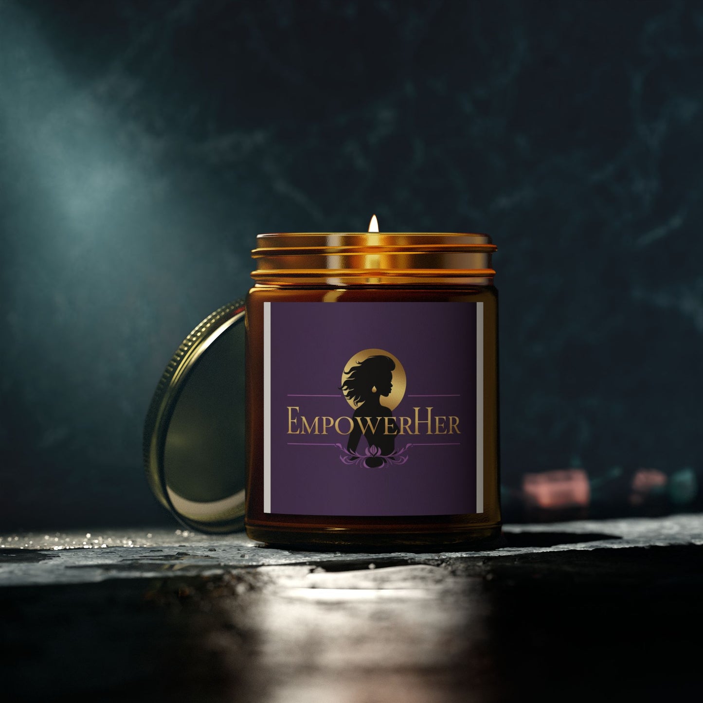 EmpowerHer Scented Candles | Coconut Apricot Wax | Relaxing, Self-Care Gifts, Home Decor, Mindfulness, Aromatherapy