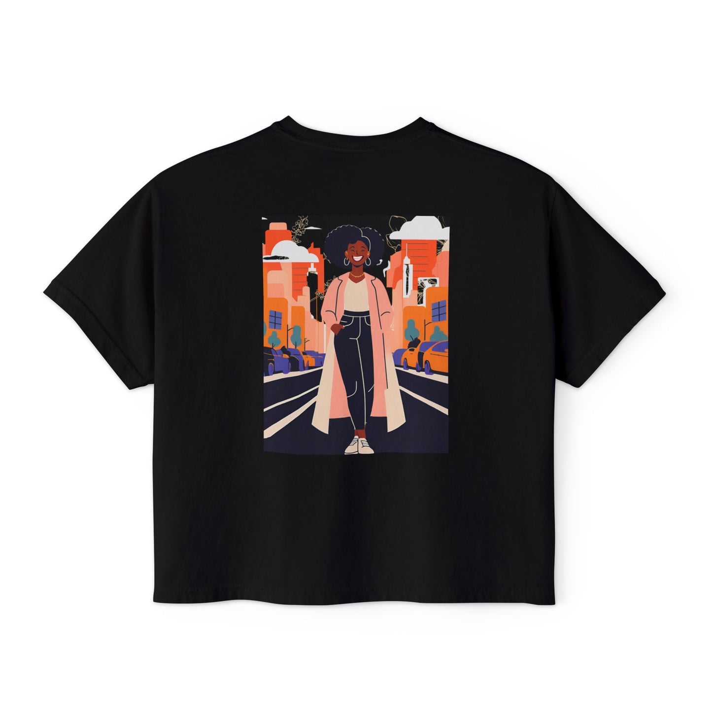 Urban Vibe Boxy Tee, Graphic T-Shirt, Cool Casual Wear, Streetwear, Trendy Summer Top