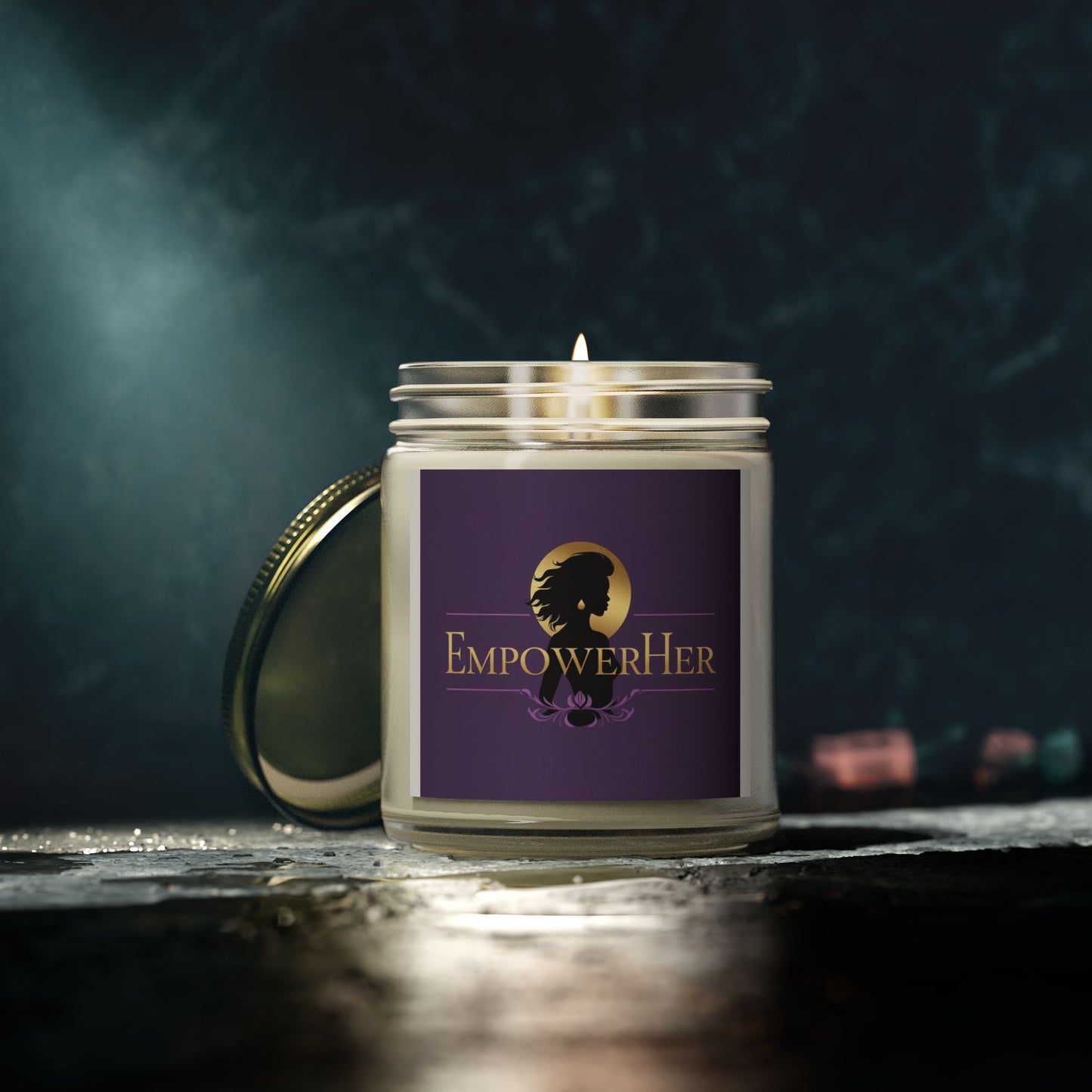 EmpowerHer Scented Candles | Coconut Apricot Wax | Relaxing, Self-Care Gifts, Home Decor, Mindfulness, Aromatherapy