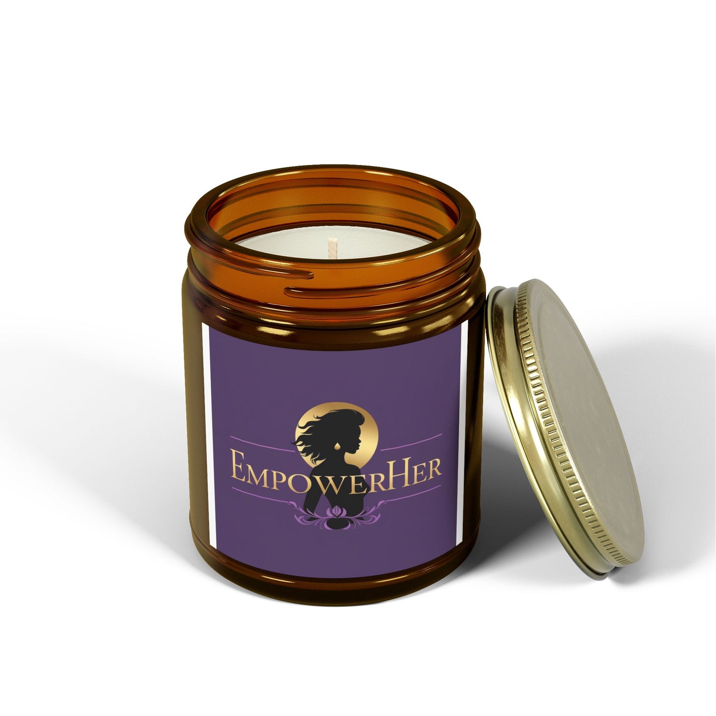 EmpowerHer Scented Candles | Coconut Apricot Wax | Relaxing, Self-Care Gifts, Home Decor, Mindfulness, Aromatherapy