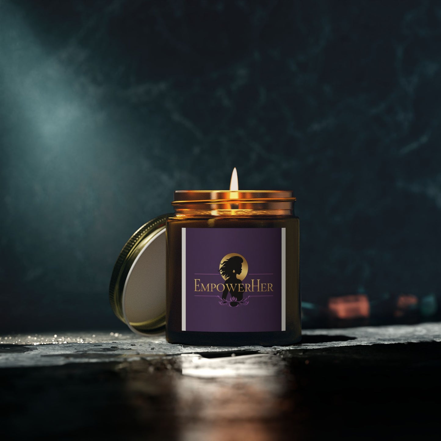 EmpowerHer Scented Candles | Coconut Apricot Wax | Relaxing, Self-Care Gifts, Home Decor, Mindfulness, Aromatherapy