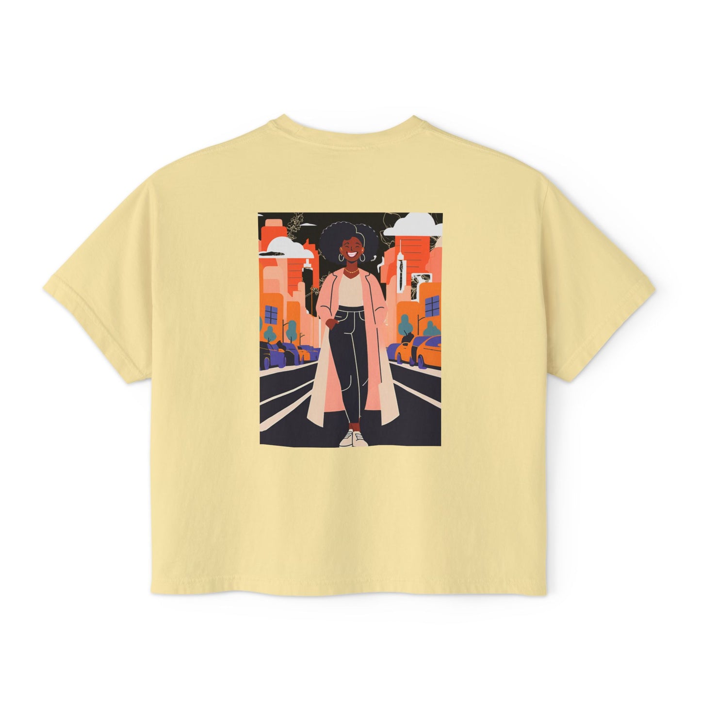 Urban Vibe Boxy Tee, Graphic T-Shirt, Cool Casual Wear, Streetwear, Trendy Summer Top