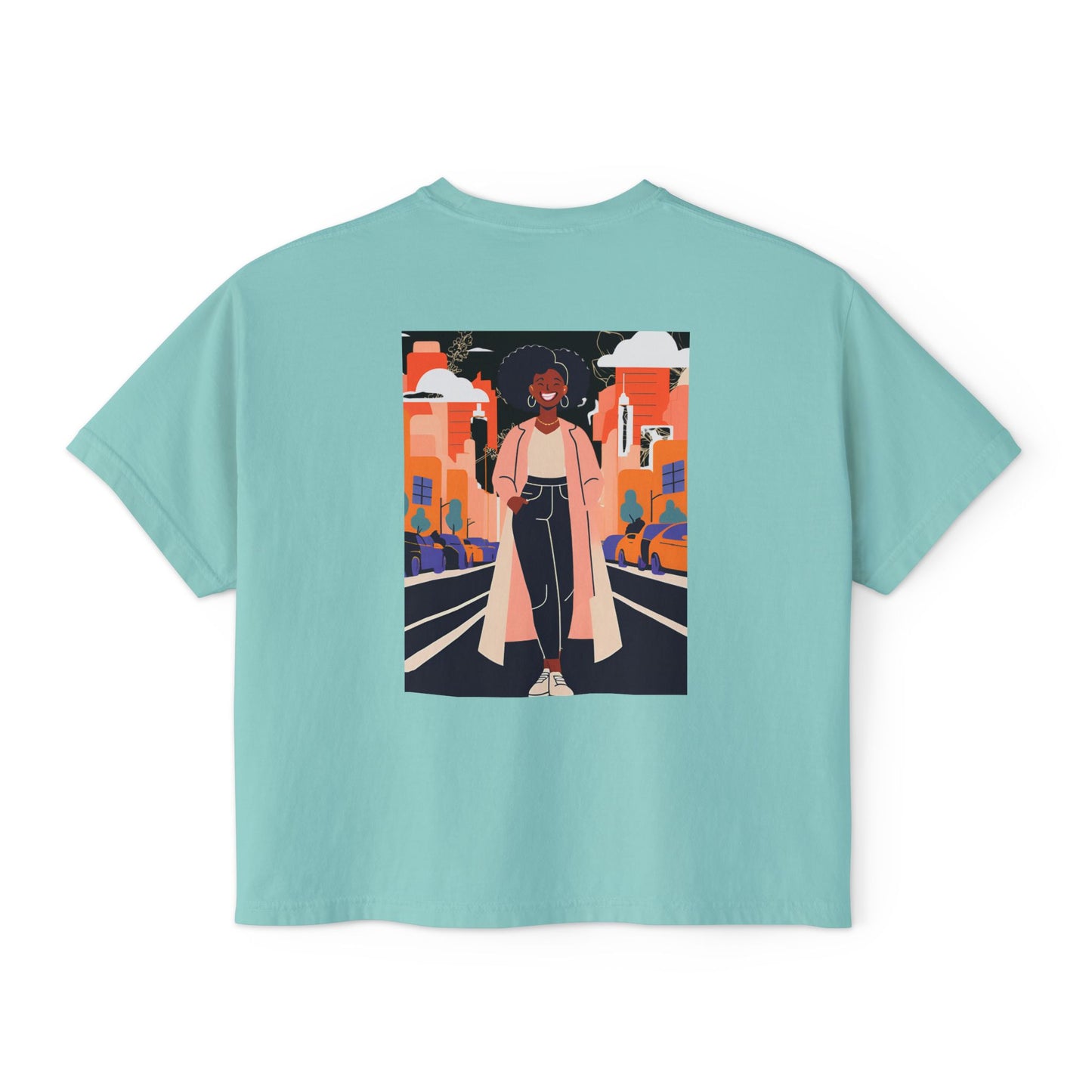 Urban Vibe Boxy Tee, Graphic T-Shirt, Cool Casual Wear, Streetwear, Trendy Summer Top
