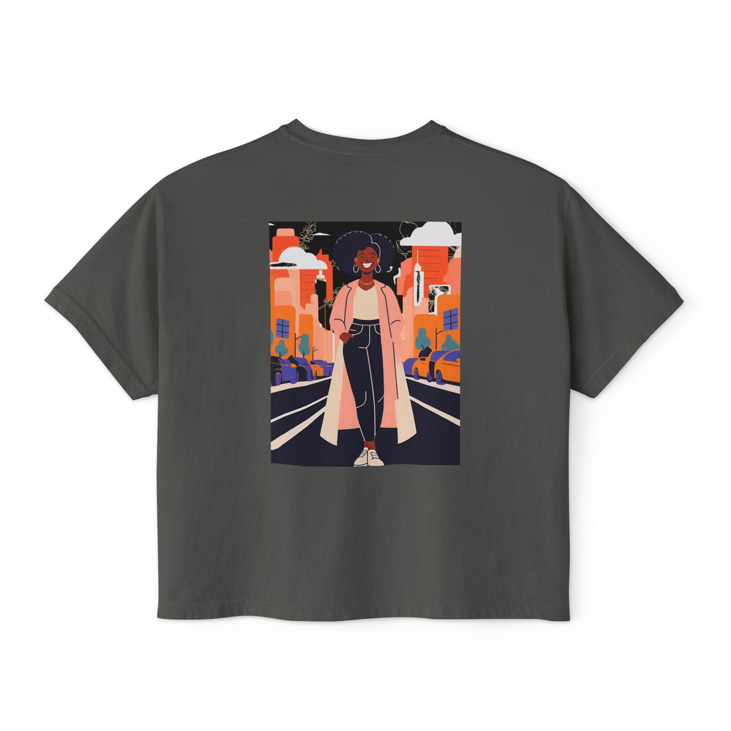 Urban Vibe Boxy Tee, Graphic T-Shirt, Cool Casual Wear, Streetwear, Trendy Summer Top