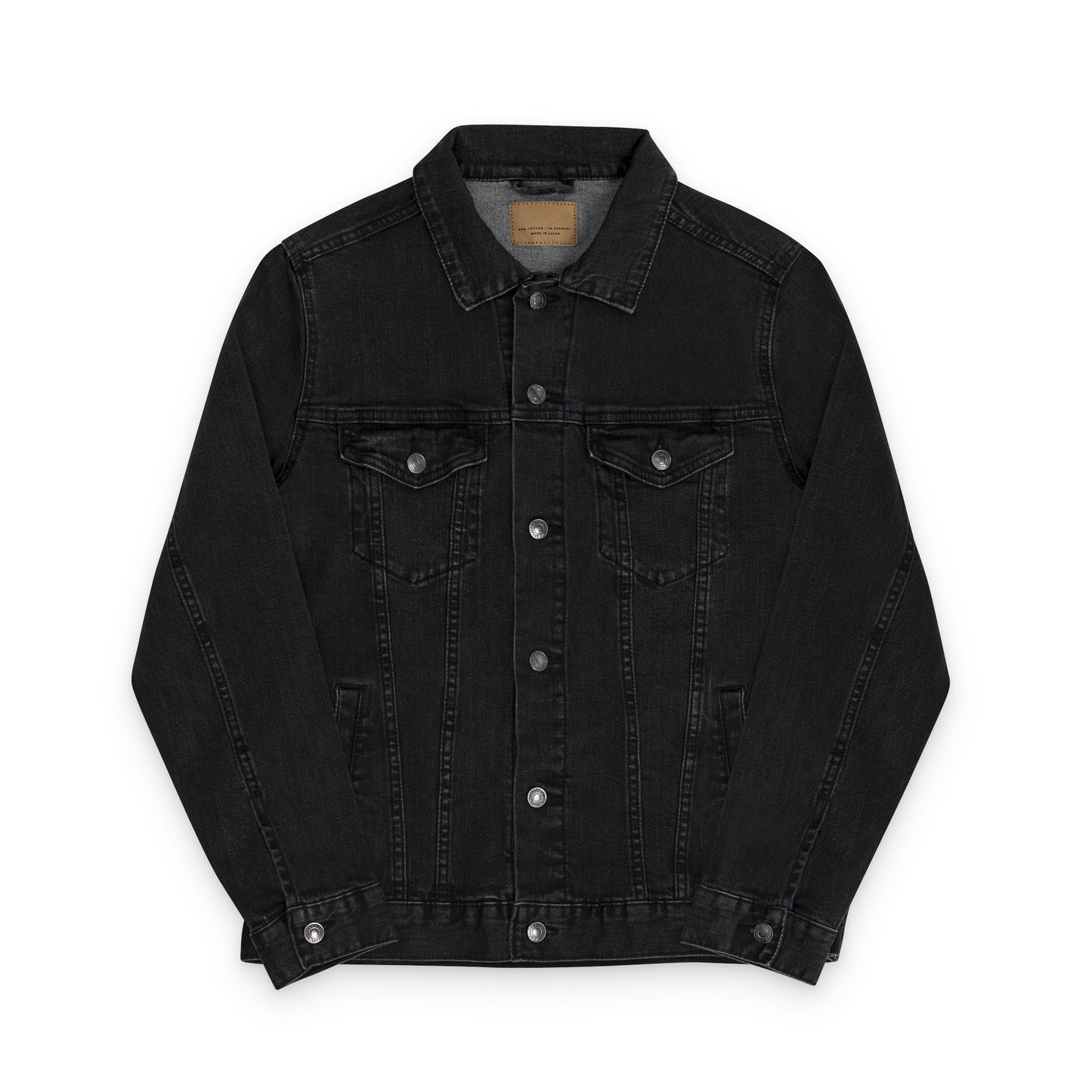 Stylish Embroidered Unisex Denim Noir & Luxe brand Jacket, Casual Outerwear, Everyday Style, Gift for her and him, Fashionable Layer