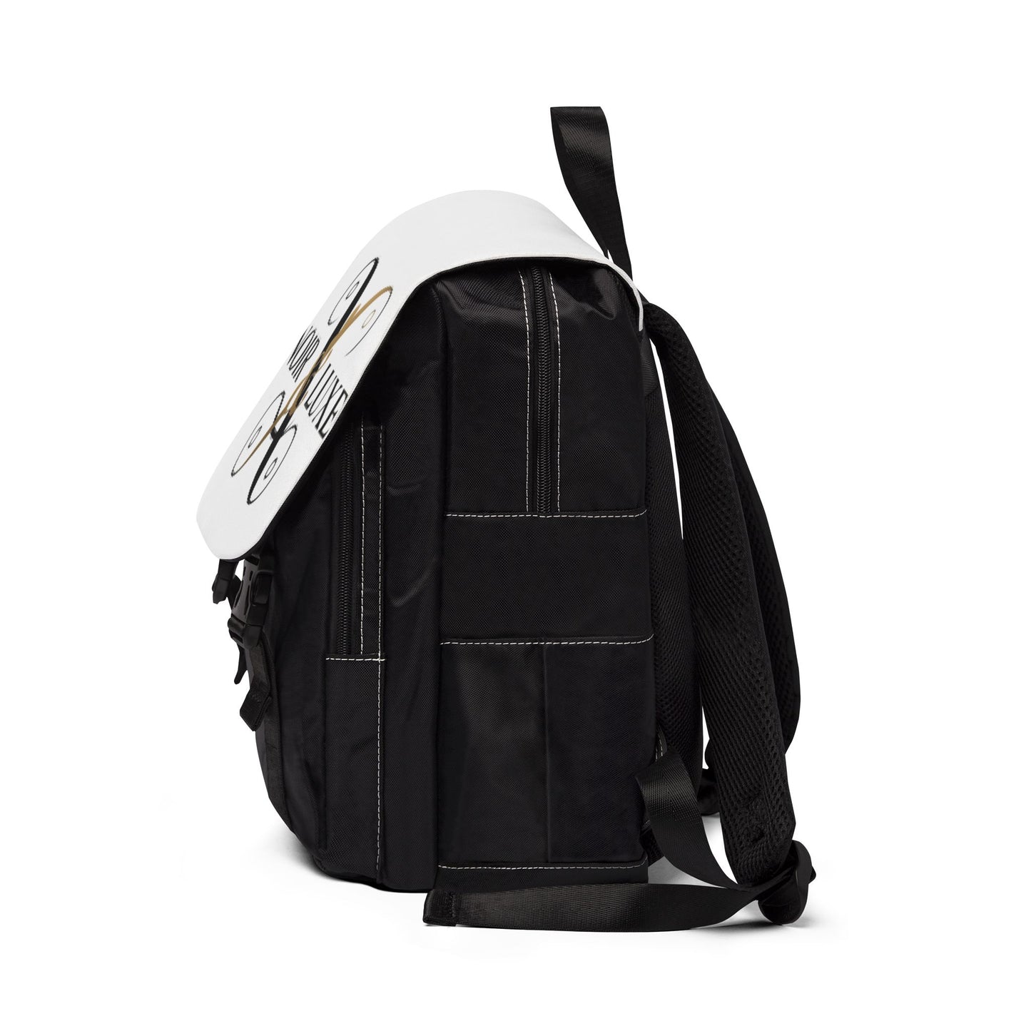 Chic Unisex Casual Shoulder Backpack - Noir & Luxe Design, Trendy Bag, Stylish Everyday Use, Travel, Gift for Her
