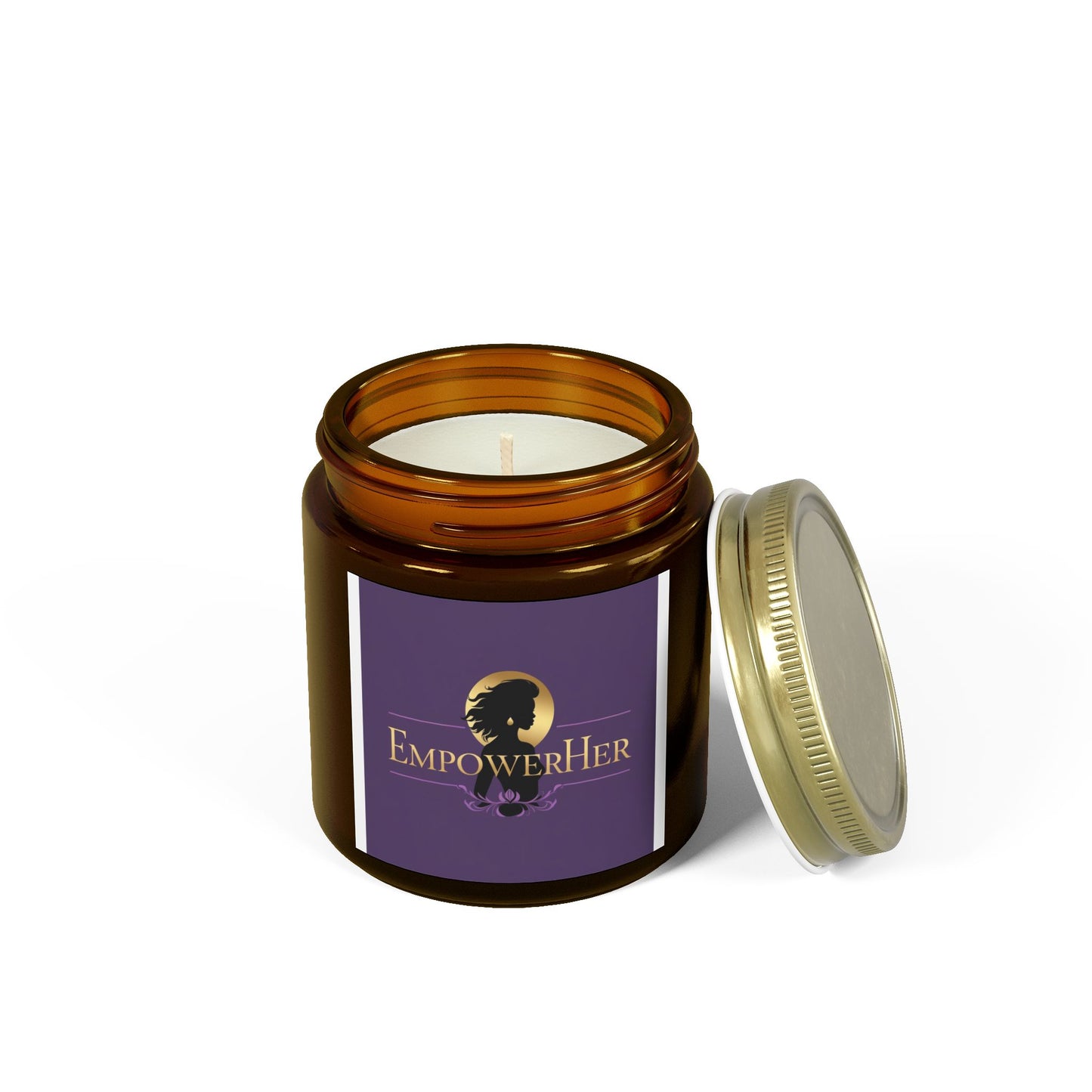 EmpowerHer Scented Candles | Coconut Apricot Wax | Relaxing, Self-Care Gifts, Home Decor, Mindfulness, Aromatherapy