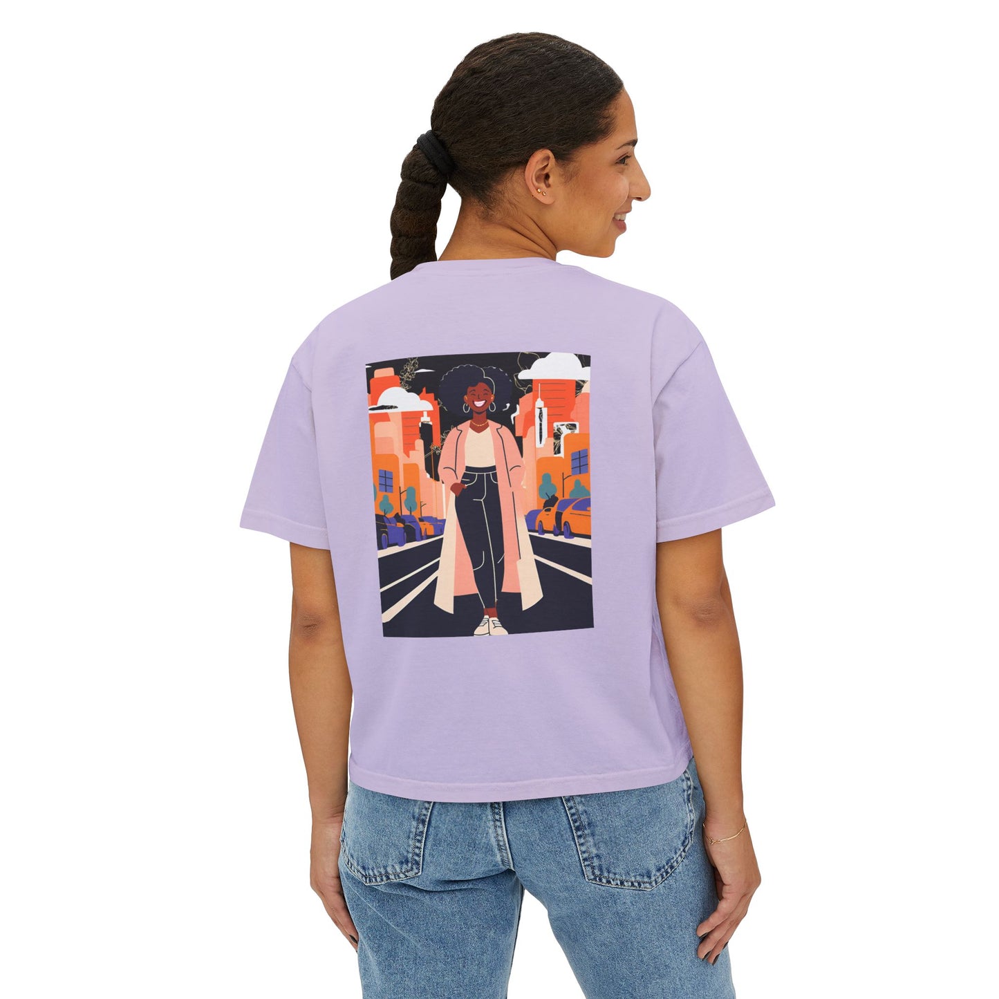 Urban Vibe Boxy Tee, Graphic T-Shirt, Cool Casual Wear, Streetwear, Trendy Summer Top