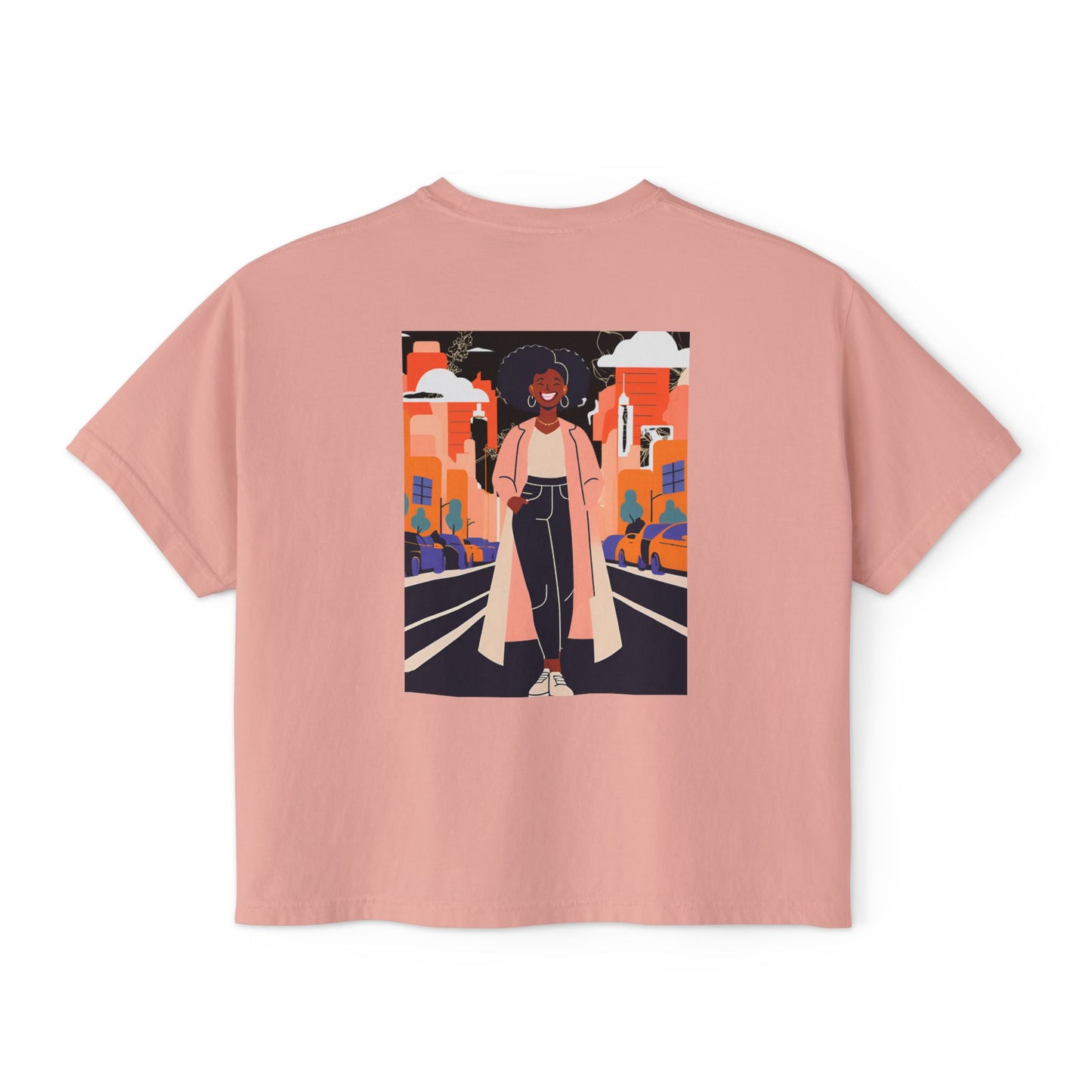Urban Vibe Boxy Tee, Graphic T-Shirt, Cool Casual Wear, Streetwear, Trendy Summer Top