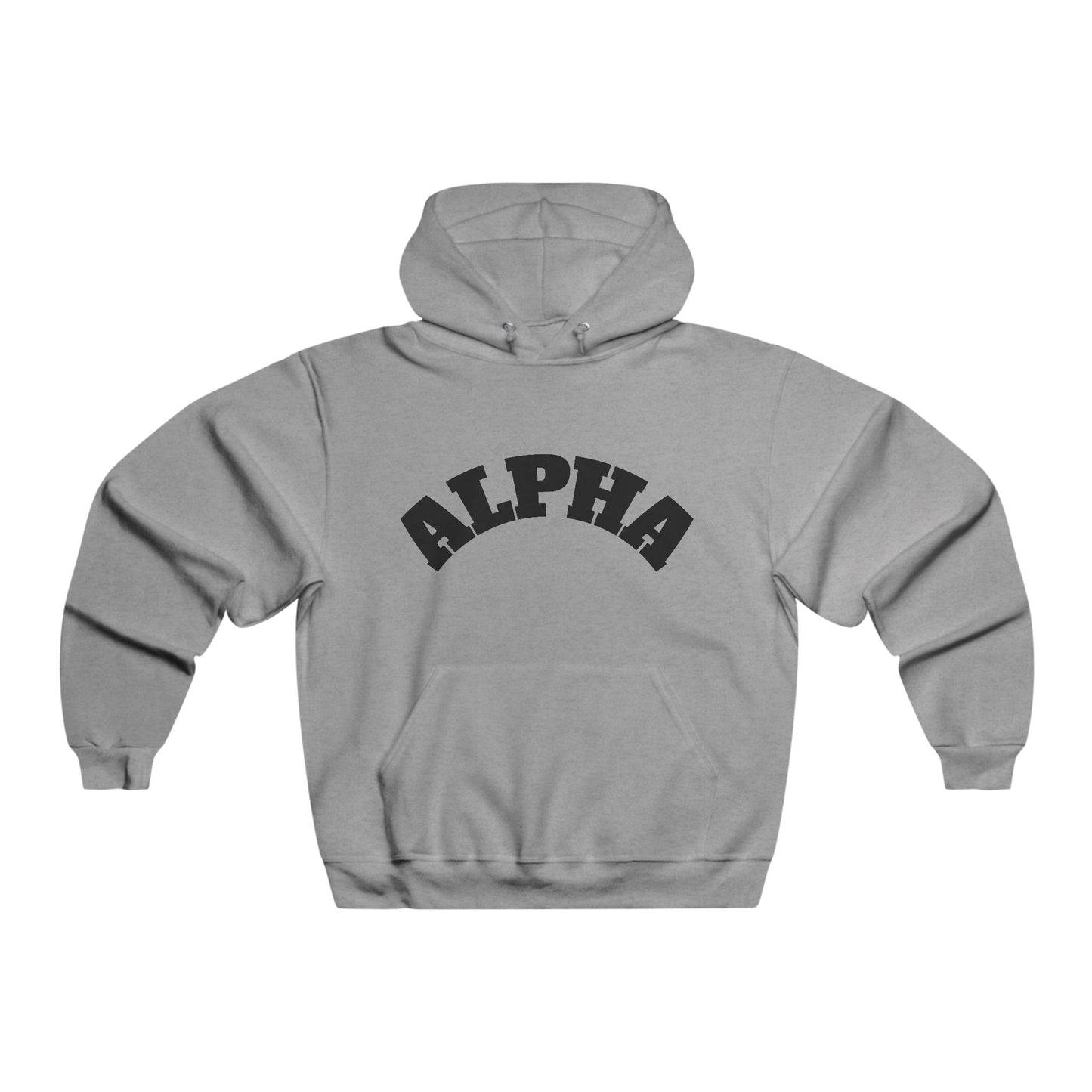 Men's Alpha Hoodie - Cozy Unisex Sweatshirt for Everyday Wear, Gift for Birthdays, Casual Style, Lounge Wear, Gym Apparel
