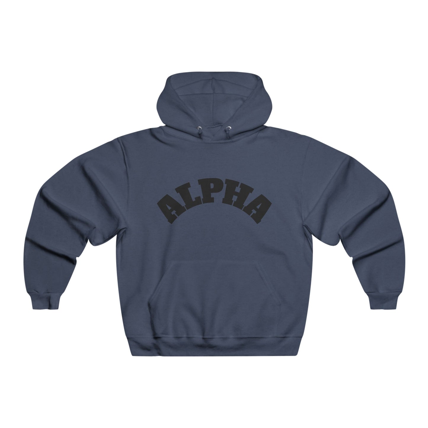 Men's Alpha Hoodie - Cozy Unisex Sweatshirt for Everyday Wear, Gift for Birthdays, Casual Style, Lounge Wear, Gym Apparel