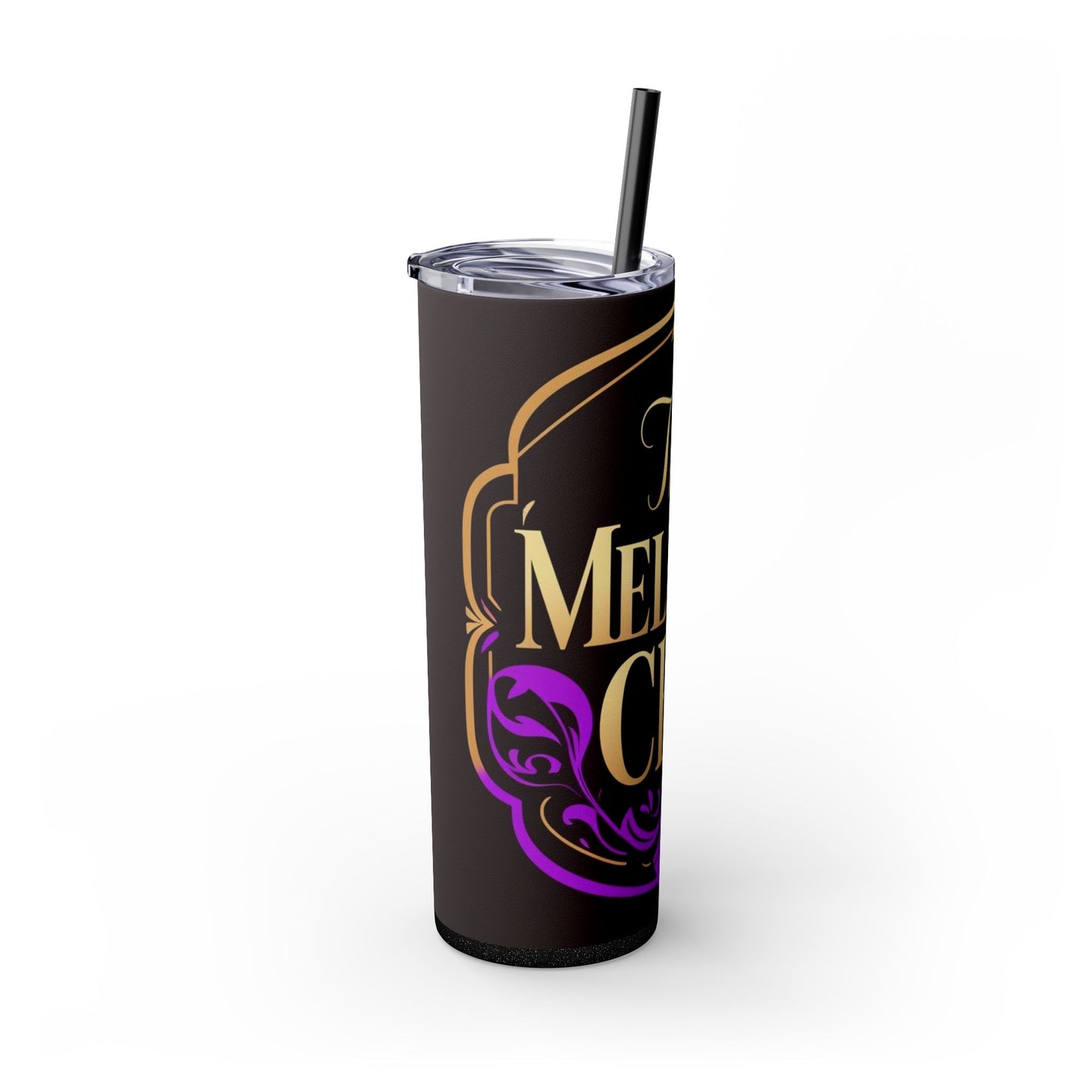 Stylish Skinny Tumbler, The Melanin CEO, 20oz Drinkware, Personalized Gift for Her, Black Girl Magic, Motivational Water Bottle