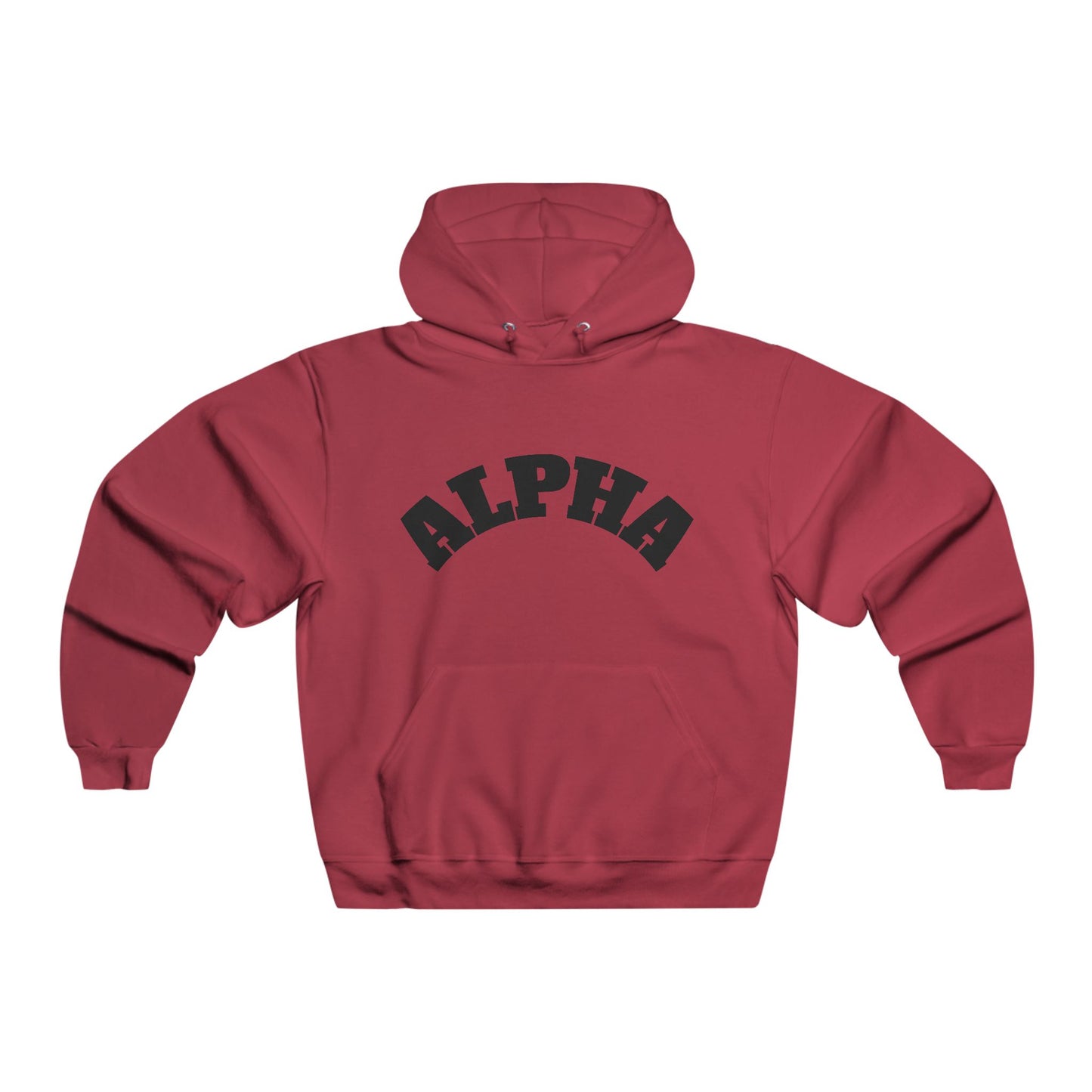 Men's Alpha Hoodie - Cozy Unisex Sweatshirt for Everyday Wear, Gift for Birthdays, Casual Style, Lounge Wear, Gym Apparel
