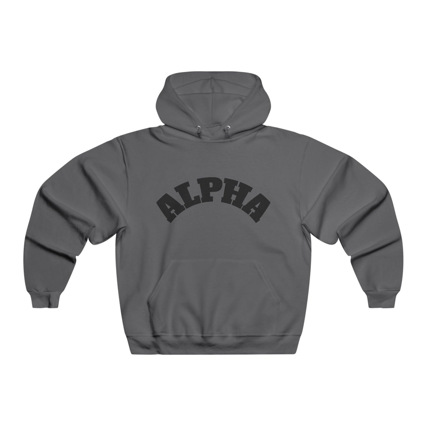 Men's Alpha Hoodie - Cozy Unisex Sweatshirt for Everyday Wear, Gift for Birthdays, Casual Style, Lounge Wear, Gym Apparel