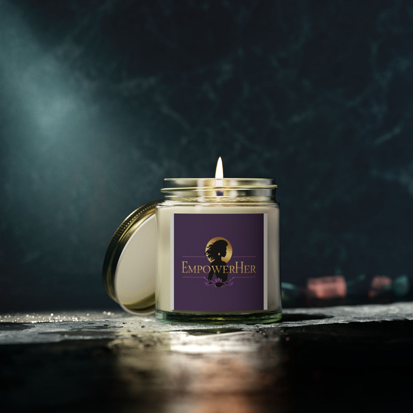 EmpowerHer Scented Candles | Coconut Apricot Wax | Relaxing, Self-Care Gifts, Home Decor, Mindfulness, Aromatherapy