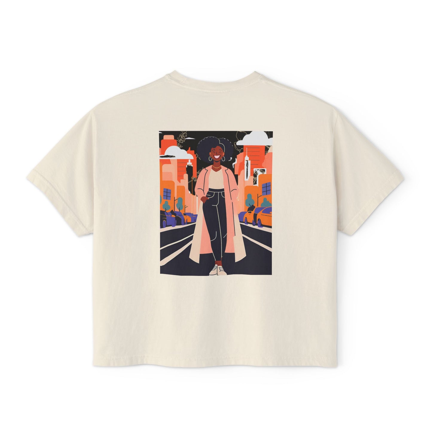 Urban Vibe Boxy Tee, Graphic T-Shirt, Cool Casual Wear, Streetwear, Trendy Summer Top