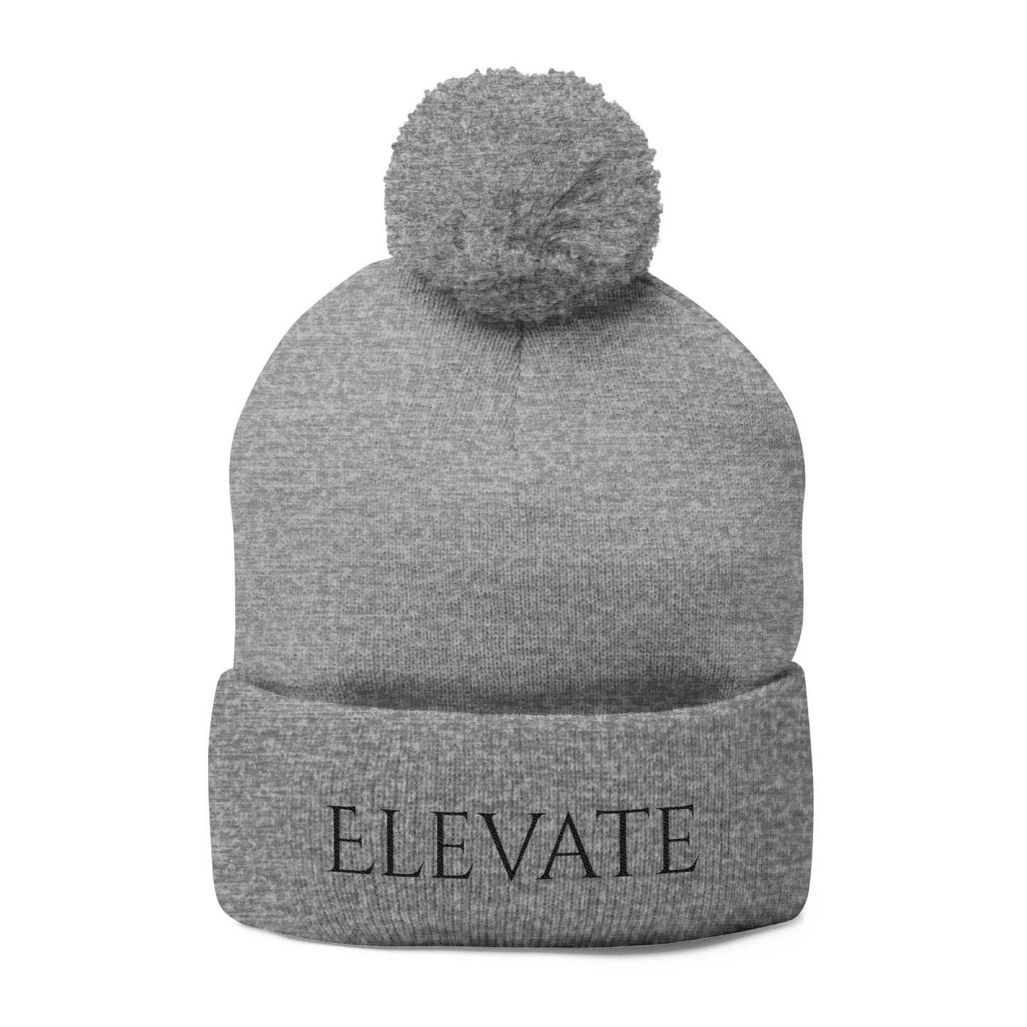Elevate Embroidered Pom-Pom Knit Cap