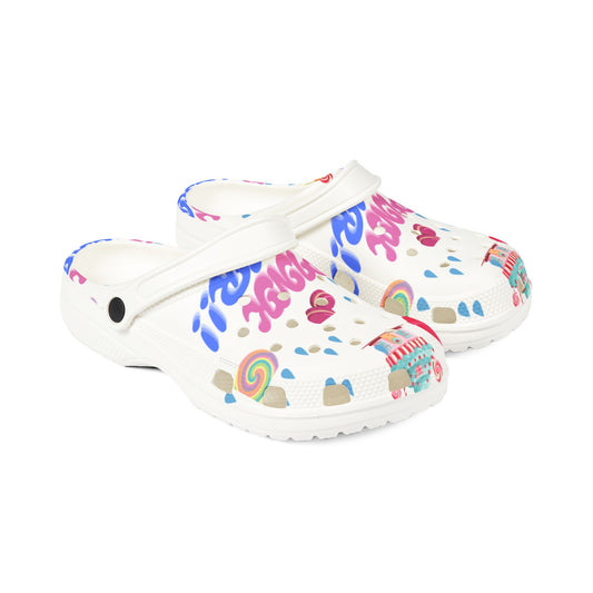 Foam Rubber Shoes - Colorful Crocs with Fun Design