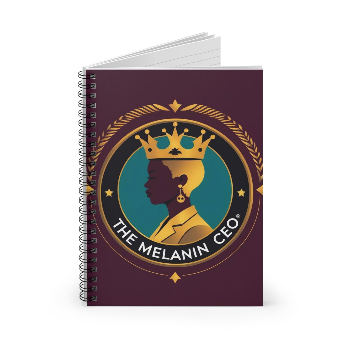 Melanin CEO Spiral Notebook - Empowering Journal for Black Entrepreneurs, Personal Planner, Motivational Gift, Office Supplies, School [...]