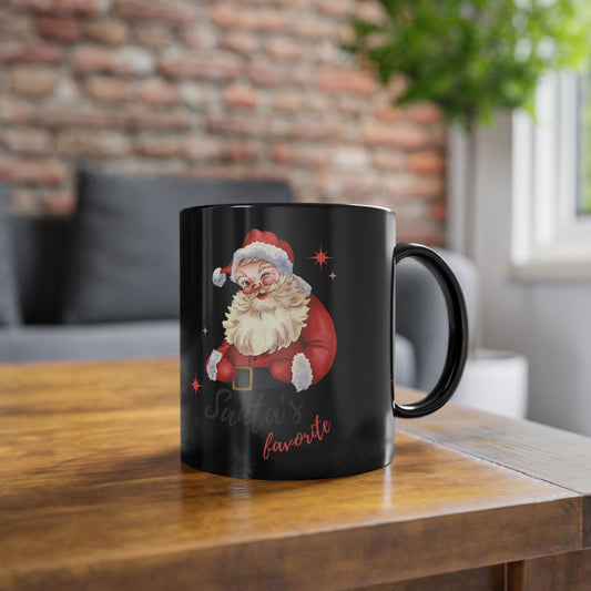 Santa's Favorite Black Coffee Mug, 11oz