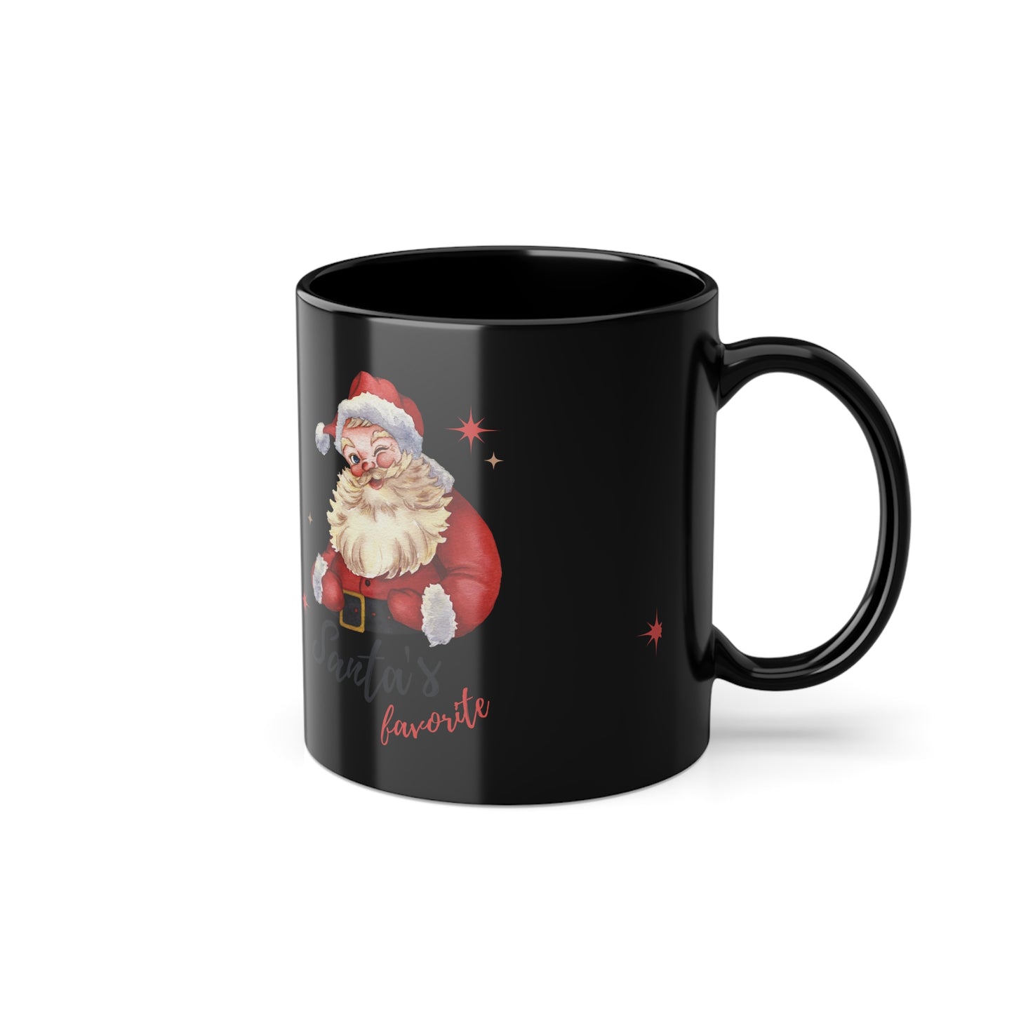 Santa's Favorite Black Coffee Mug, 11oz