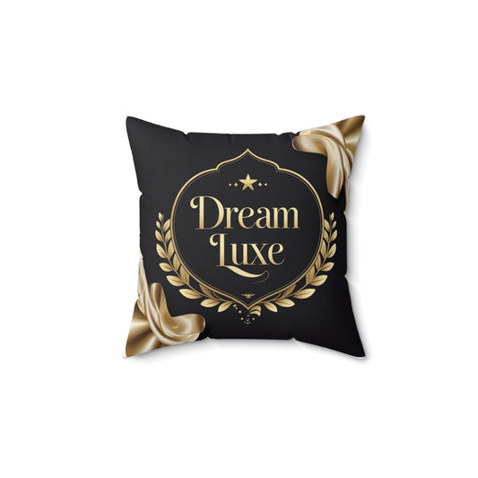 Luxurious Dream Luxe Square Pillow - Glam Decor, Cozy Home, Elegant Gift, Sofa Accent, Pillow for Relaxation