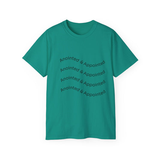 Anointed & Appointed Unisex Ultra Cotton Tee, Motivational T-Shirt, Inspirational Top, Faith-Based Apparel, Gift for Women and Men