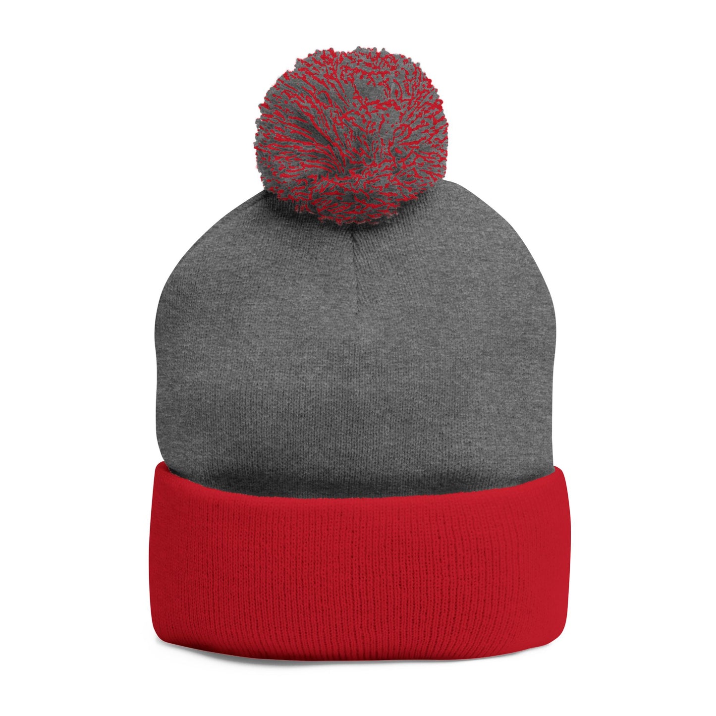 Elevate Embroidered Pom-Pom Knit Cap