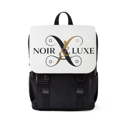 Chic Unisex Casual Shoulder Backpack - Noir & Luxe Design, Trendy Bag, Stylish Everyday Use, Travel, Gift for Her