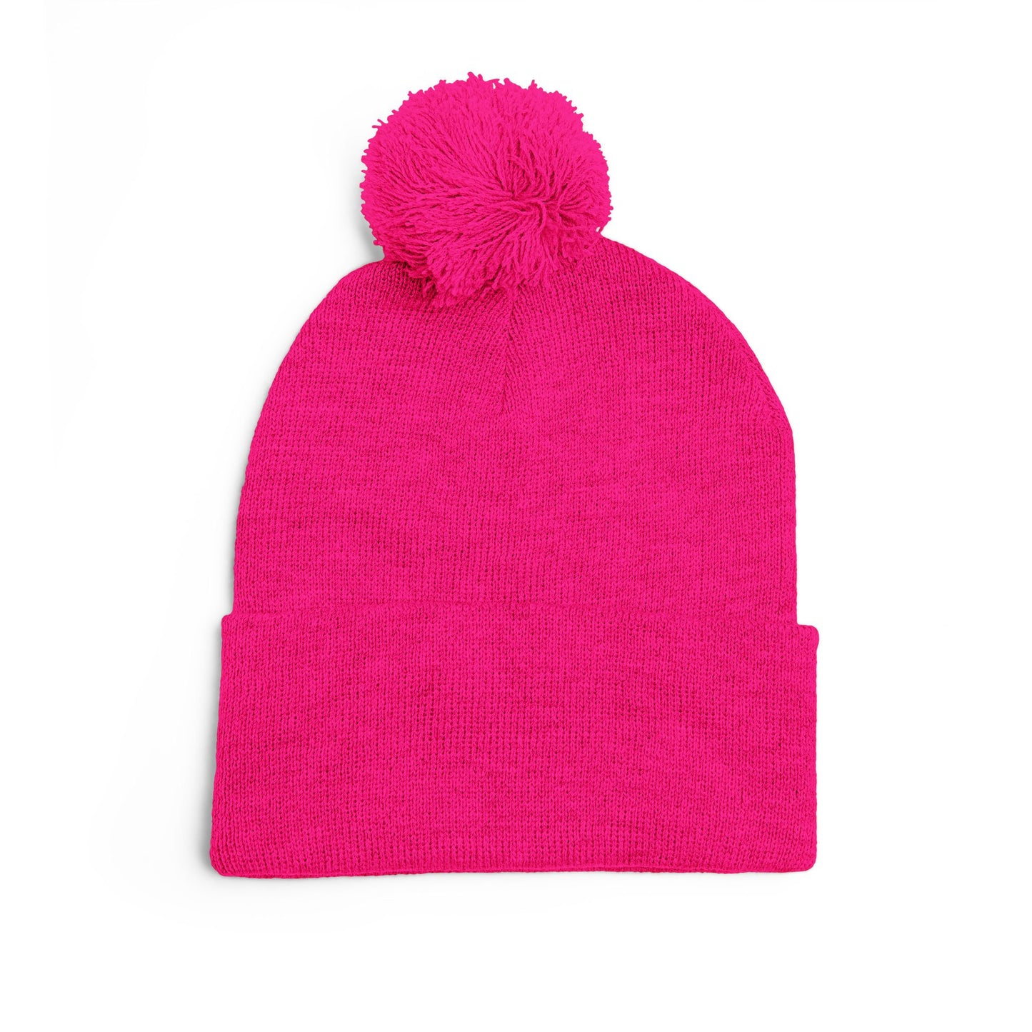 Elevate Embroidered Pom-Pom Knit Cap