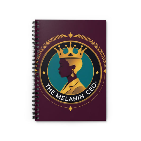 Melanin CEO Spiral Notebook - Empowering Journal for Black Entrepreneurs, Personal Planner, Motivational Gift, Office Supplies, School [...]