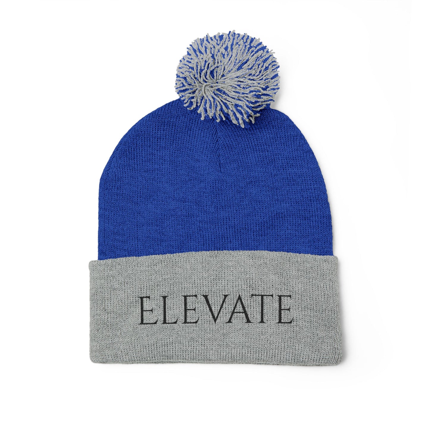 Elevate Embroidered Pom-Pom Knit Cap