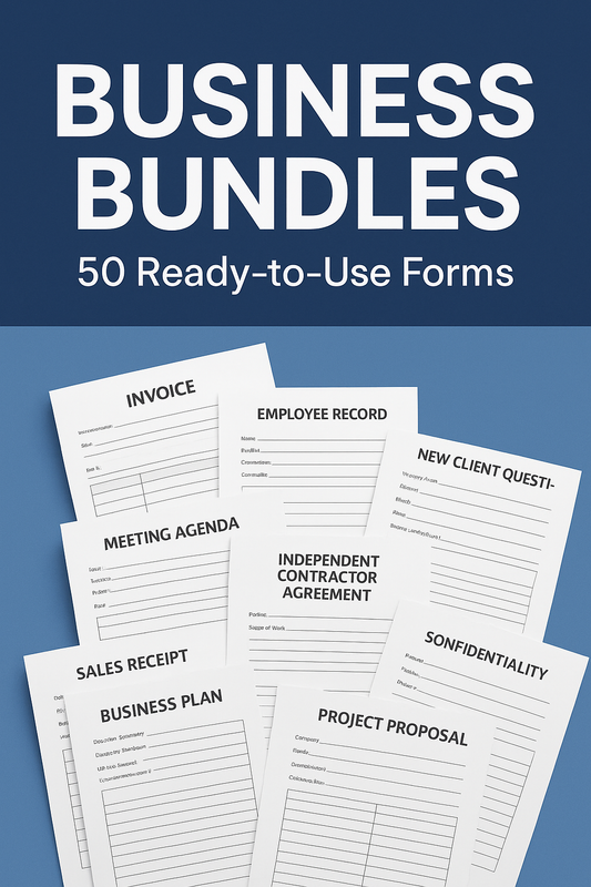 Business Bundle: 50 Ready-to-use Forms